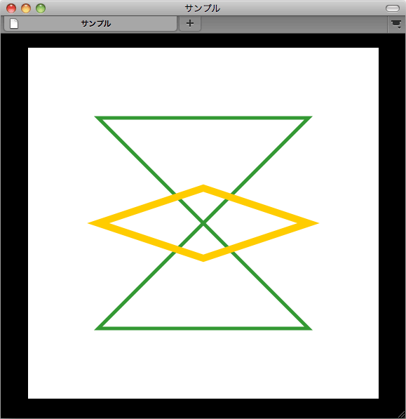 線の色と太さの指定